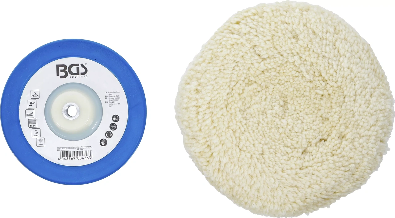 Polerhättsats 180mm M14 2-delar