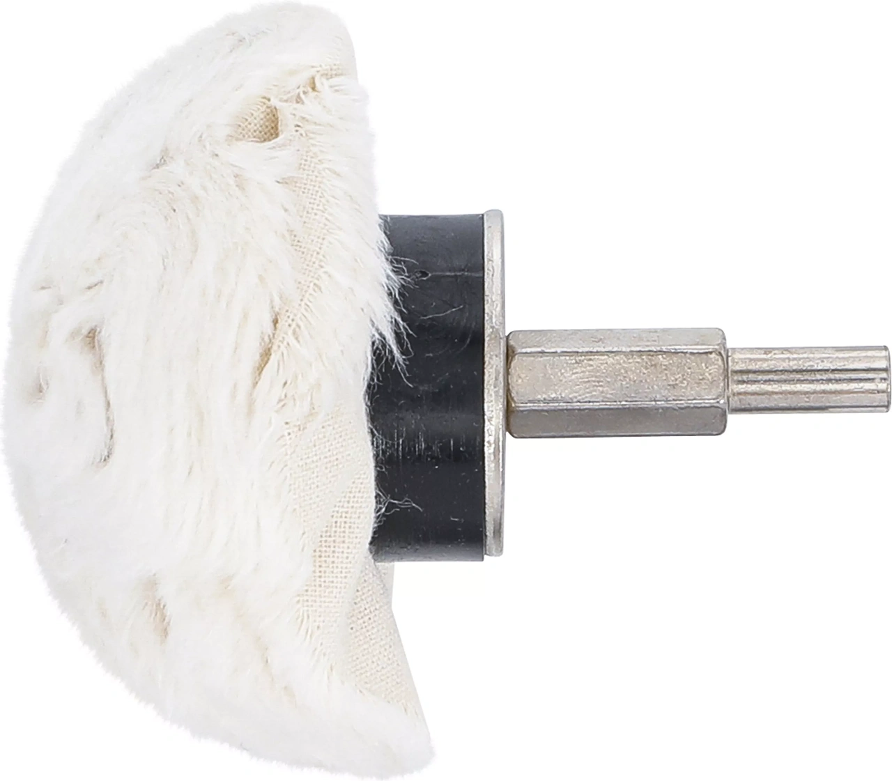 Polerhuvud, svampform axeltapp sexkant 6,3 mm (1/4")