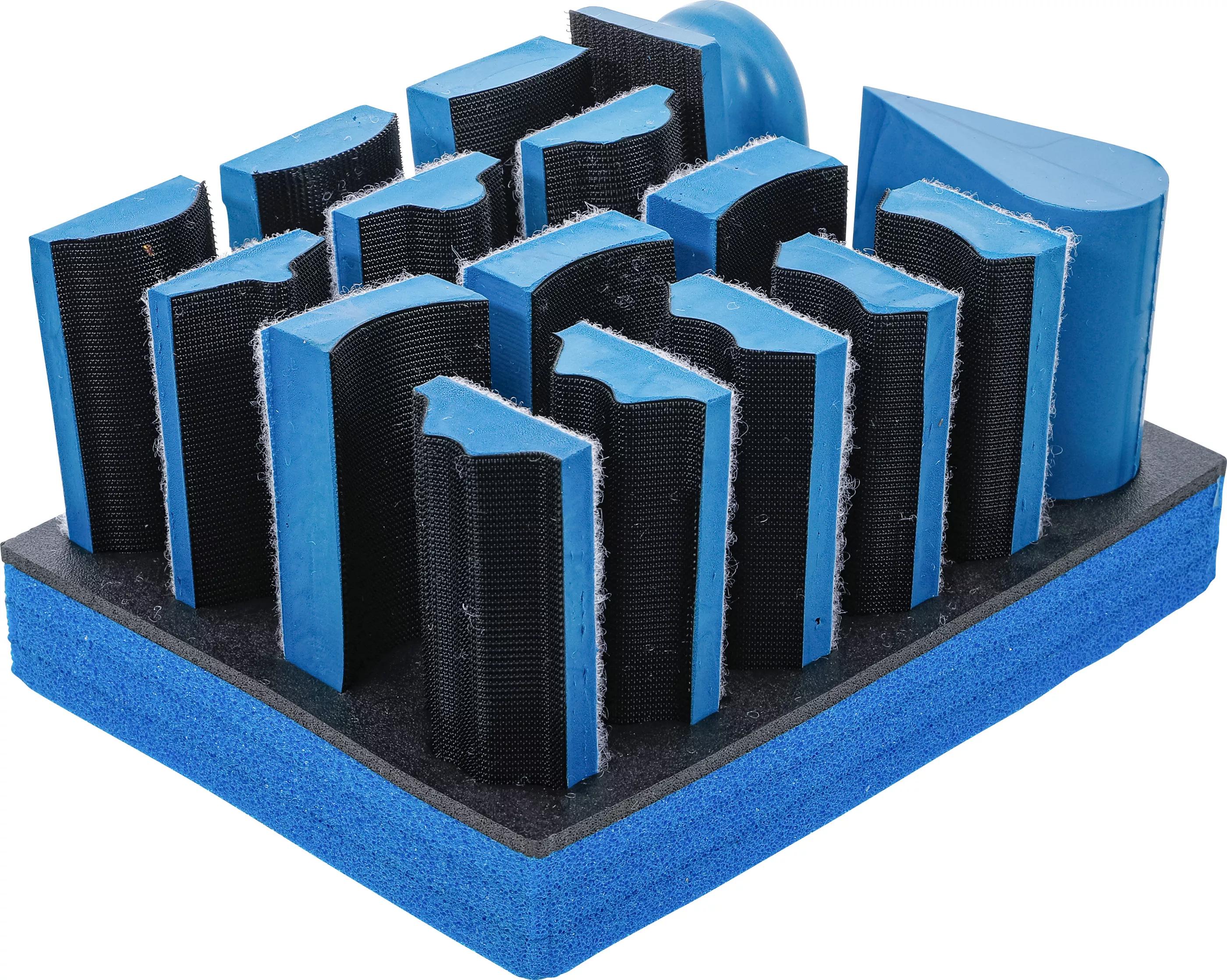 Slipklotssats med kardborrfäste 16-delar