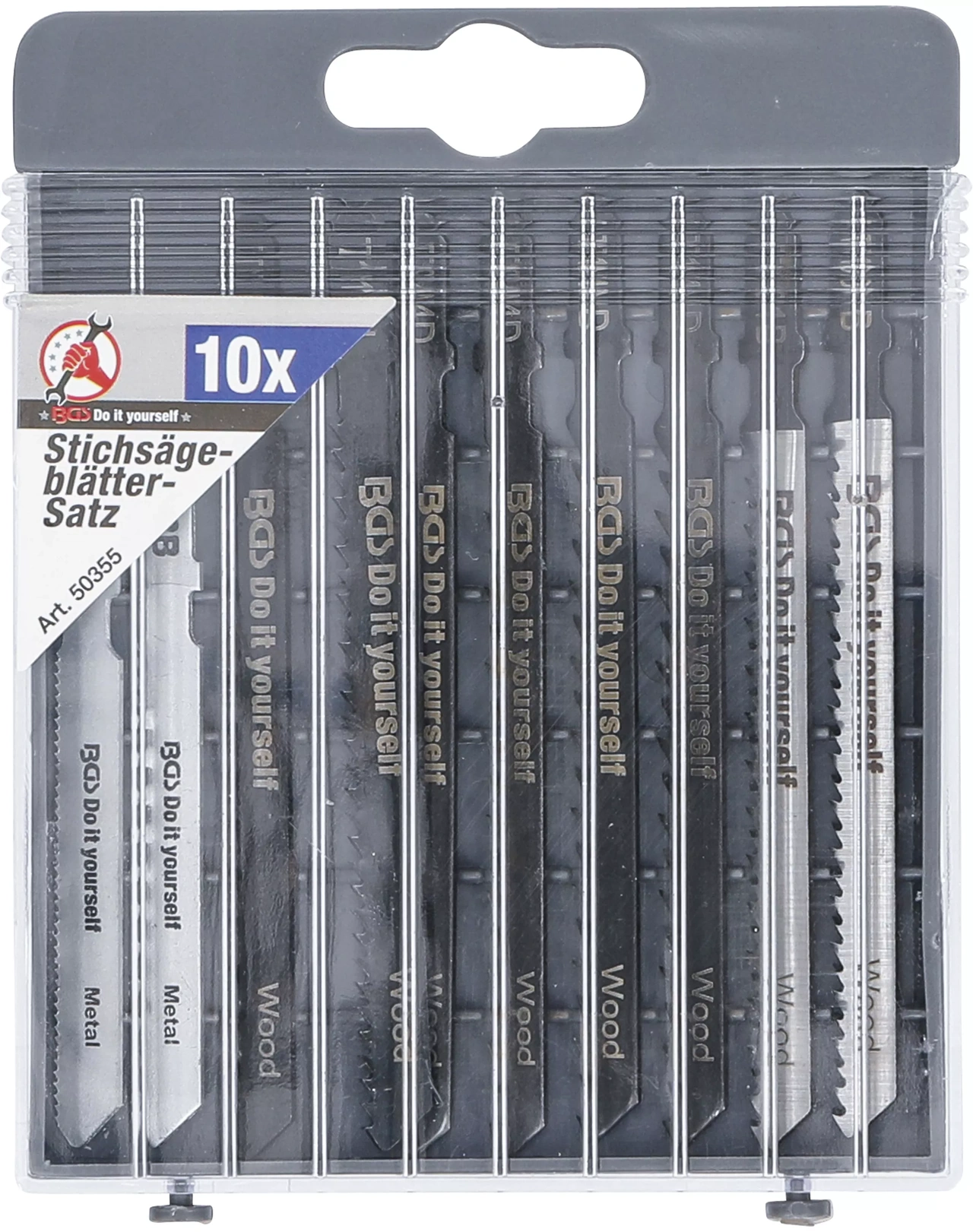 Sticksågbladsats Trä/Metall 10-delar