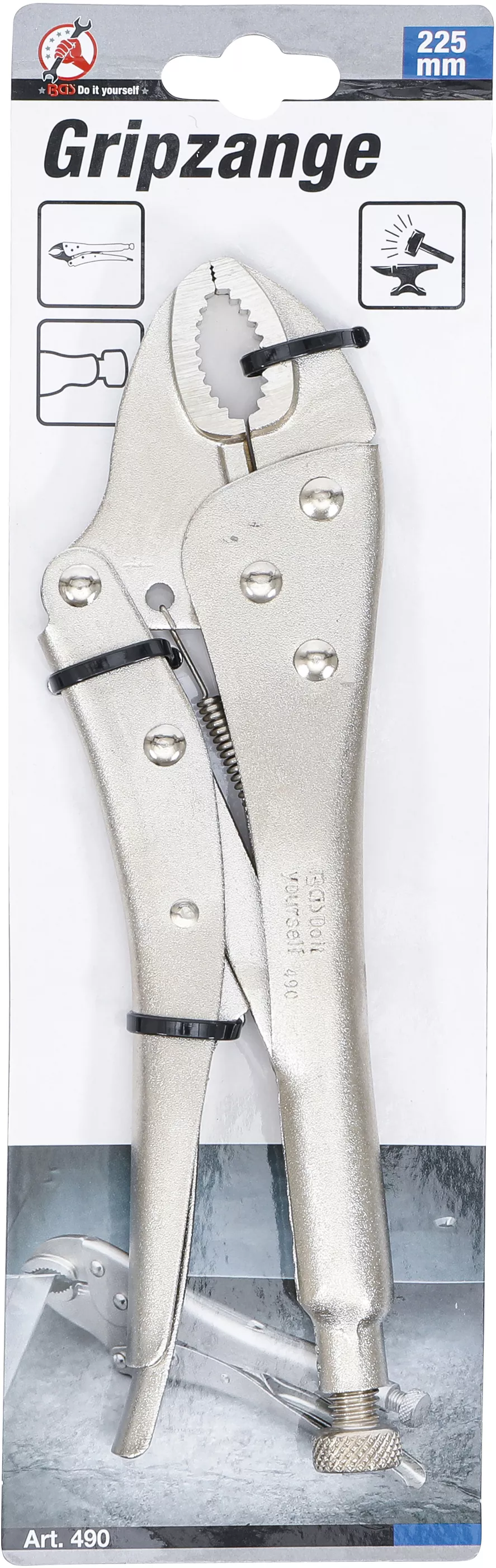 Svetstång 225mm med smidda käftar