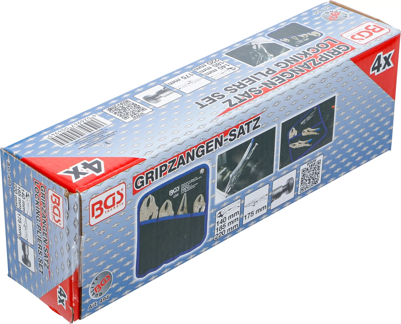 Griptång-sats | 4 delar