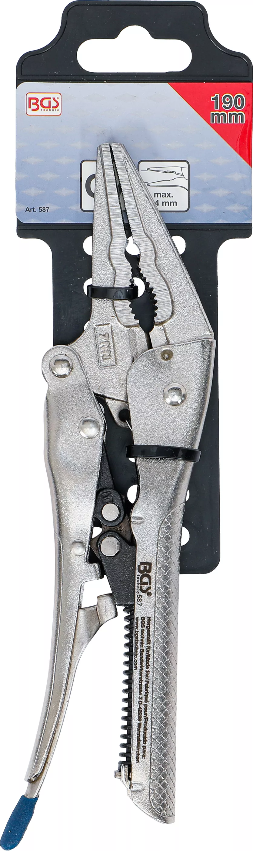 Automatisk långkäftad griptång | 190 mm