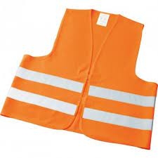 Varselväst orange, 2 reflexband 80% Bomull, 20% Polyester EN 471