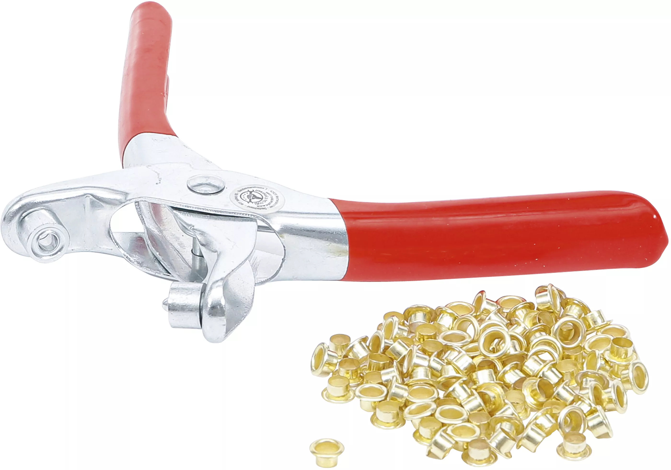 Öljettång med 100 runda öljetter | 4,5 mm