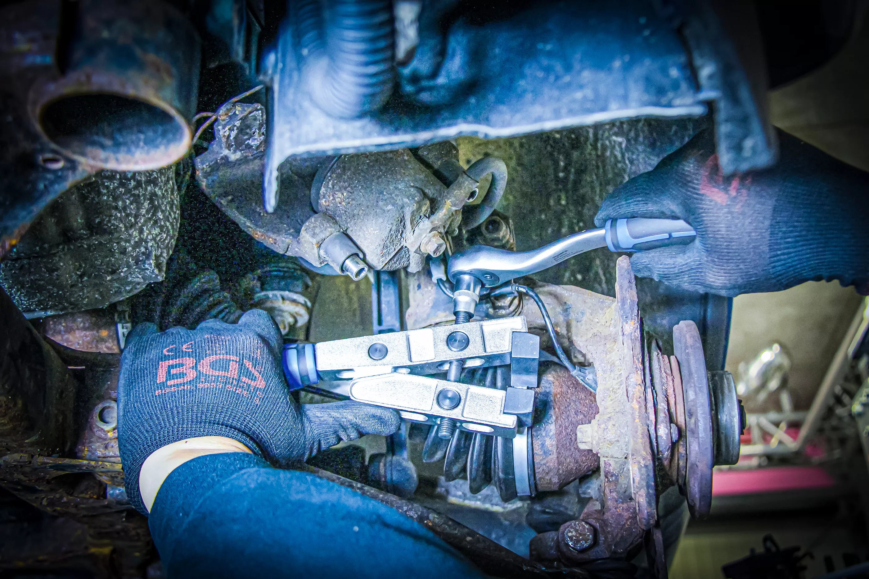 Monteringsverktyg för Axelmanschettklämmor  90° vinklad