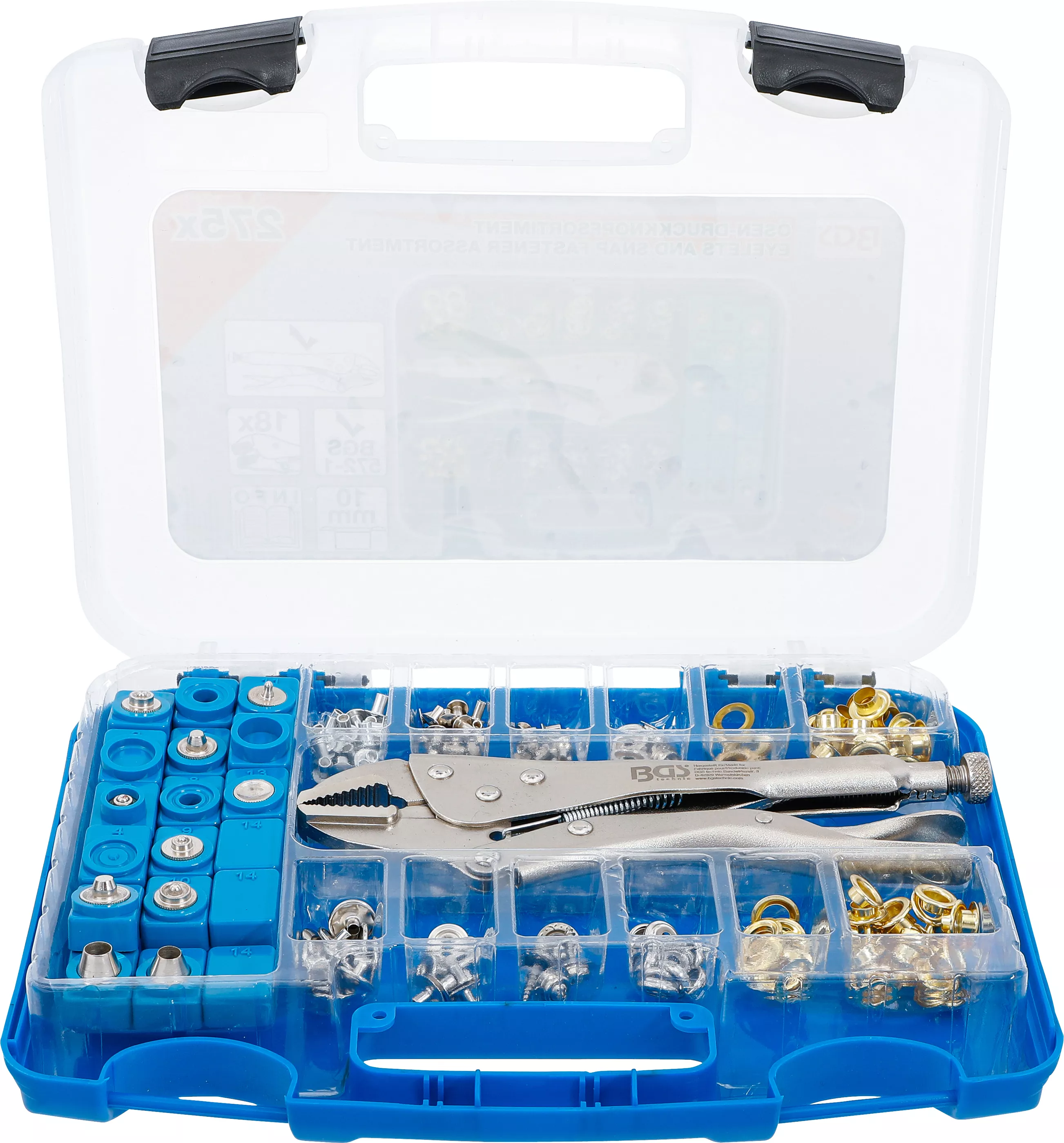 Öljett &Tryckknappsortiment 275-delar