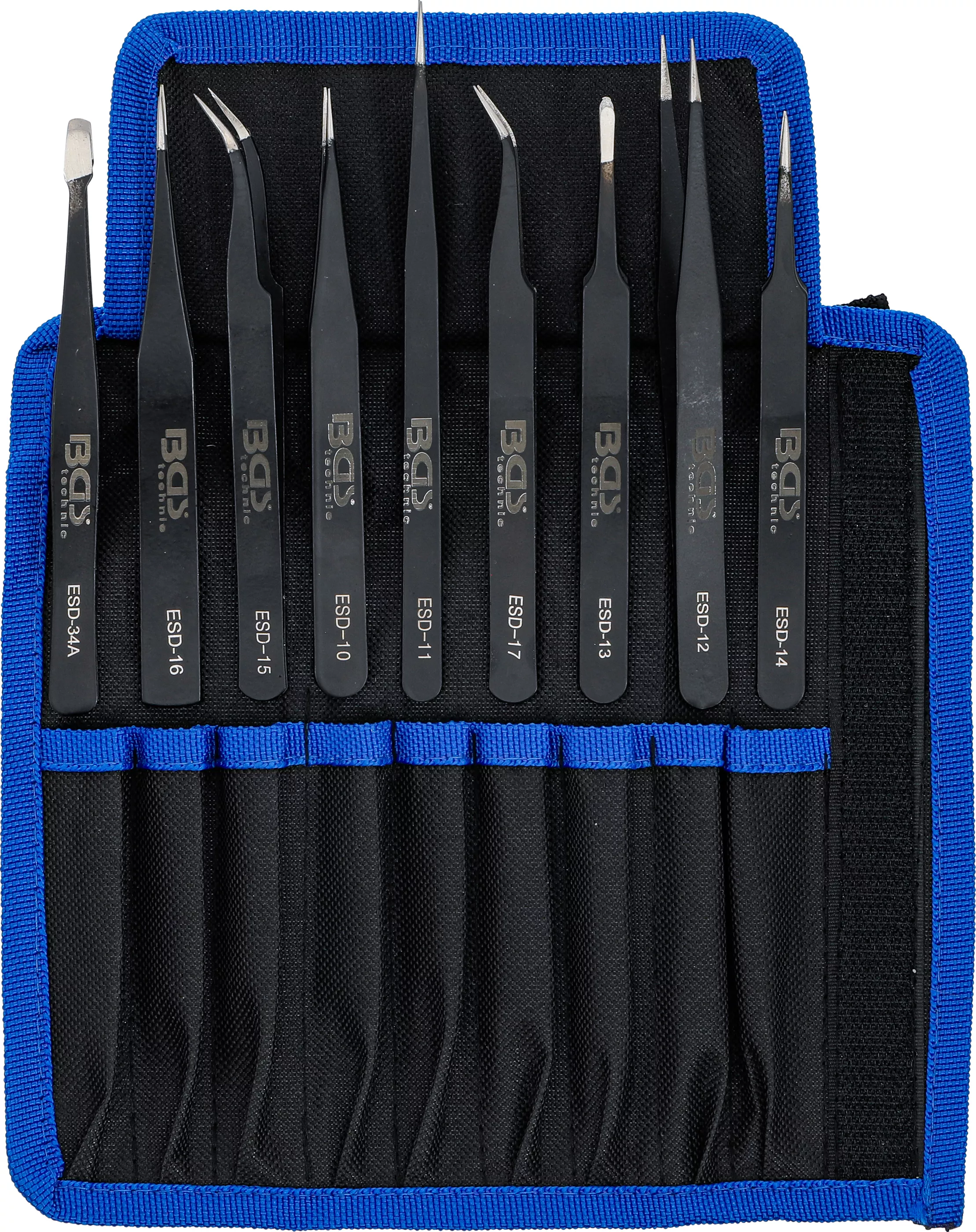 Pincett-sats av rostfritt stål | 9 delar