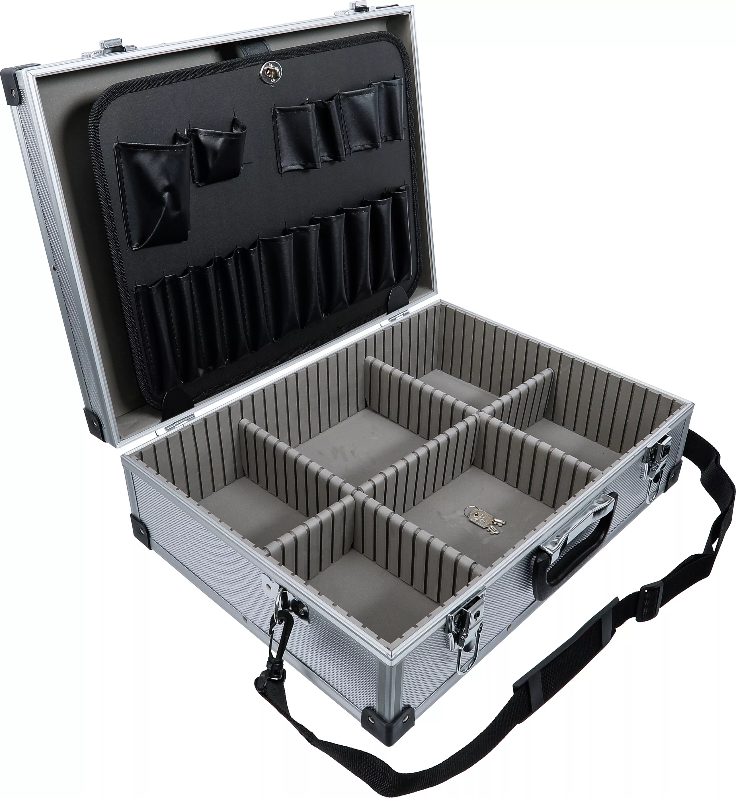 Verktygsväska i aluminium | 460 x 340 x 150 mm