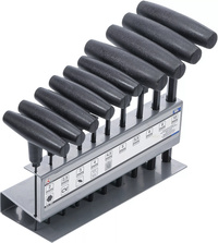 Skruvmejsel-sats med T-handtag | Inre sexkant 2 - 10 mm | 10 delar