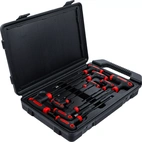 Skruvmejsel-sats med T-handtag och klinga på sidan | Inre sexkant | 2 - 10 mm | 9 delar