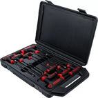 Skruvmejsel-sats med T-handtag och klinga på sidan | Inre sexkant | 2 - 10 mm | 9 delar