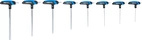 T-handtag-Nyckel-sats | Inre sexkant 2 - 10 mm | 8 delar