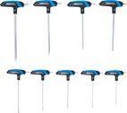 T-handtag-Nyckel-sats | T-Profil (för Torx) T10 - T50 | 9 delar