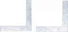L-Vinkel | 150 x 150 x 25 mm | 2 delar