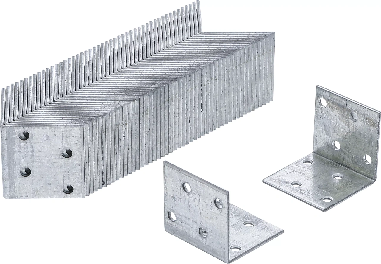 Vinkelbeslag | 40 x 40 x 40 x 2 mm | Sparförpackning | 50 st.