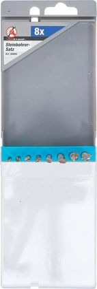Stenborr-sats | 3 - 10 mm | 8 delar