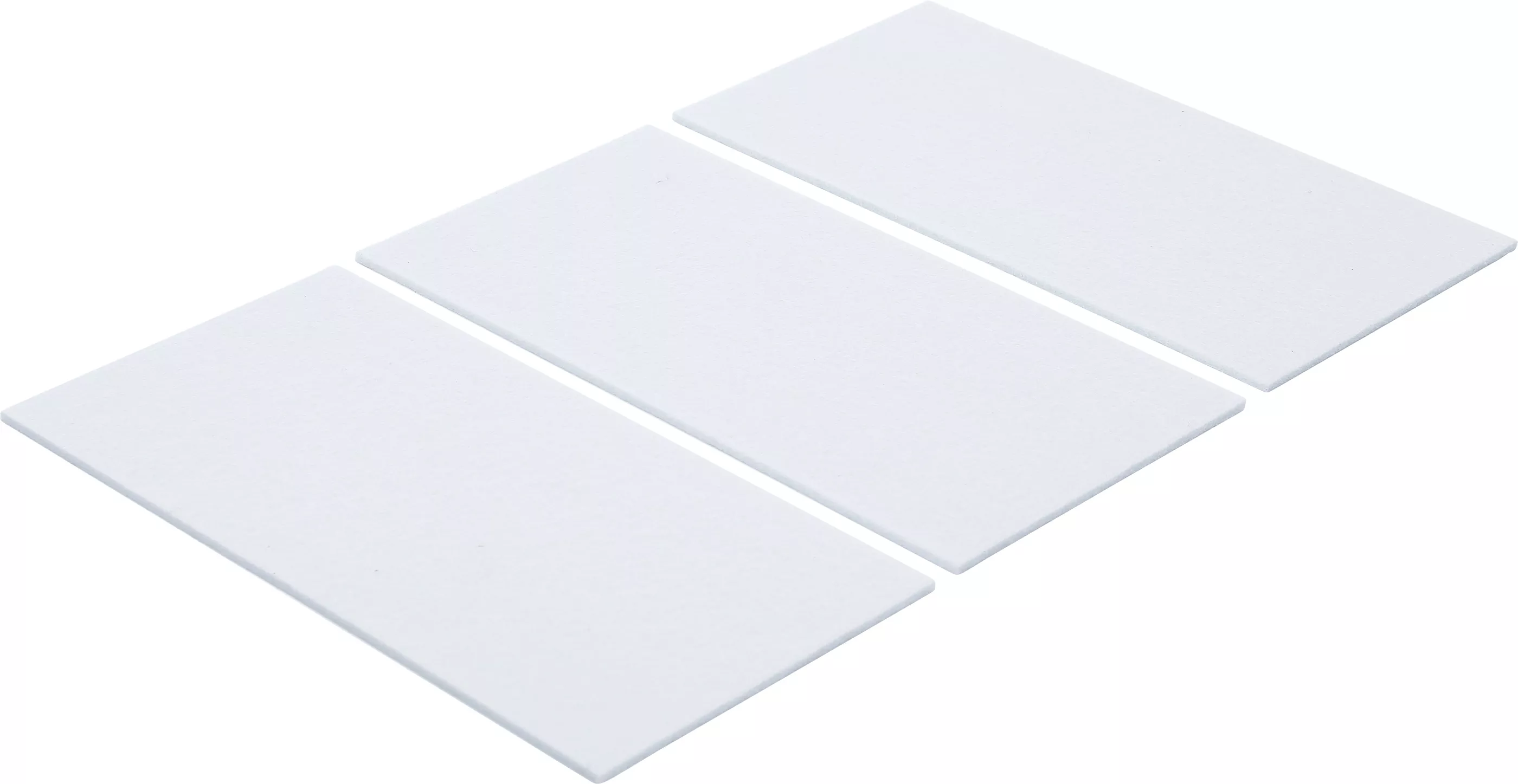 Filttassar | Skivor | Vita | 100 x 200 mm | 3 delar