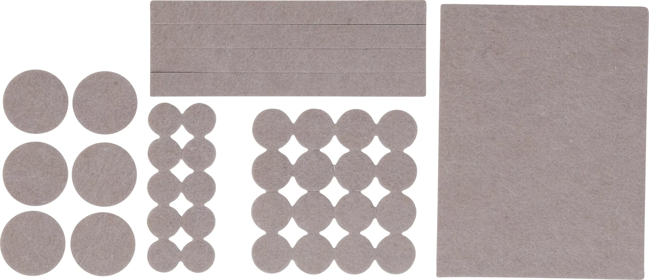 Filtdynor-sats | Beige | 38 delar