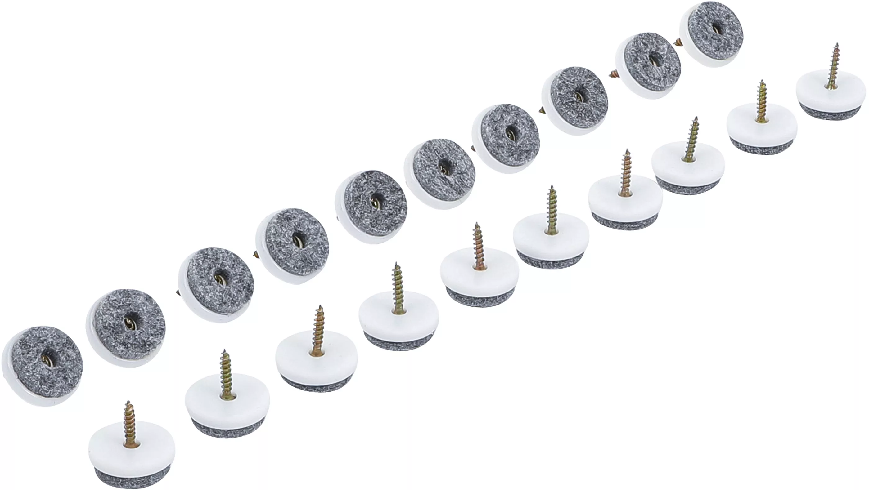 Filtdynor-sats | Med skruv | Ø 24 mm | 20 delar