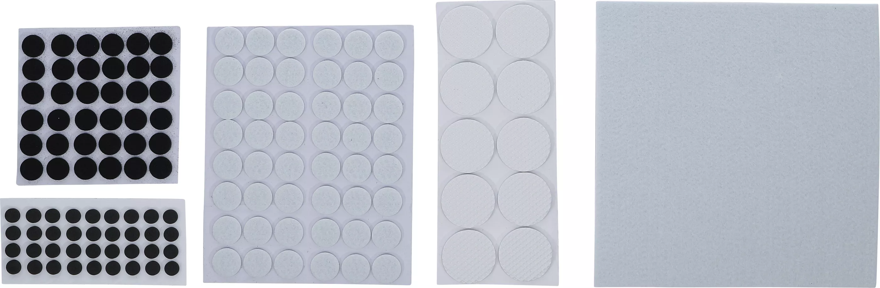 Filtdynor-sats | Självhäftande | 131 delar