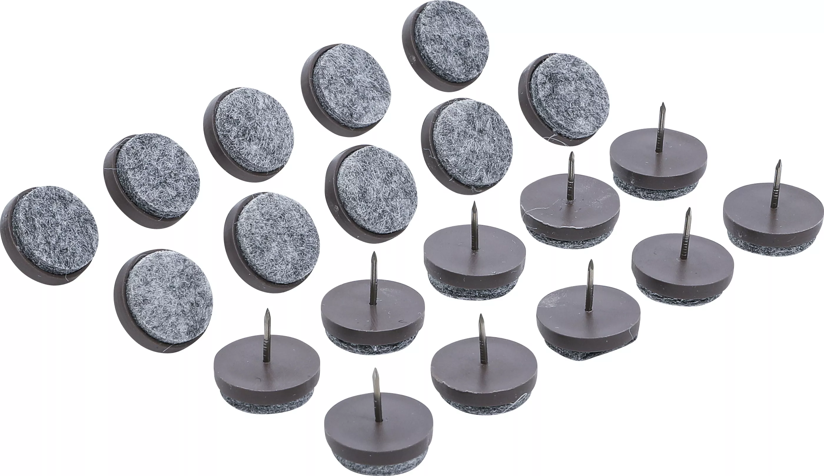 Filtdynor-sats | Med stift | Ø 24 mm | 20 delar