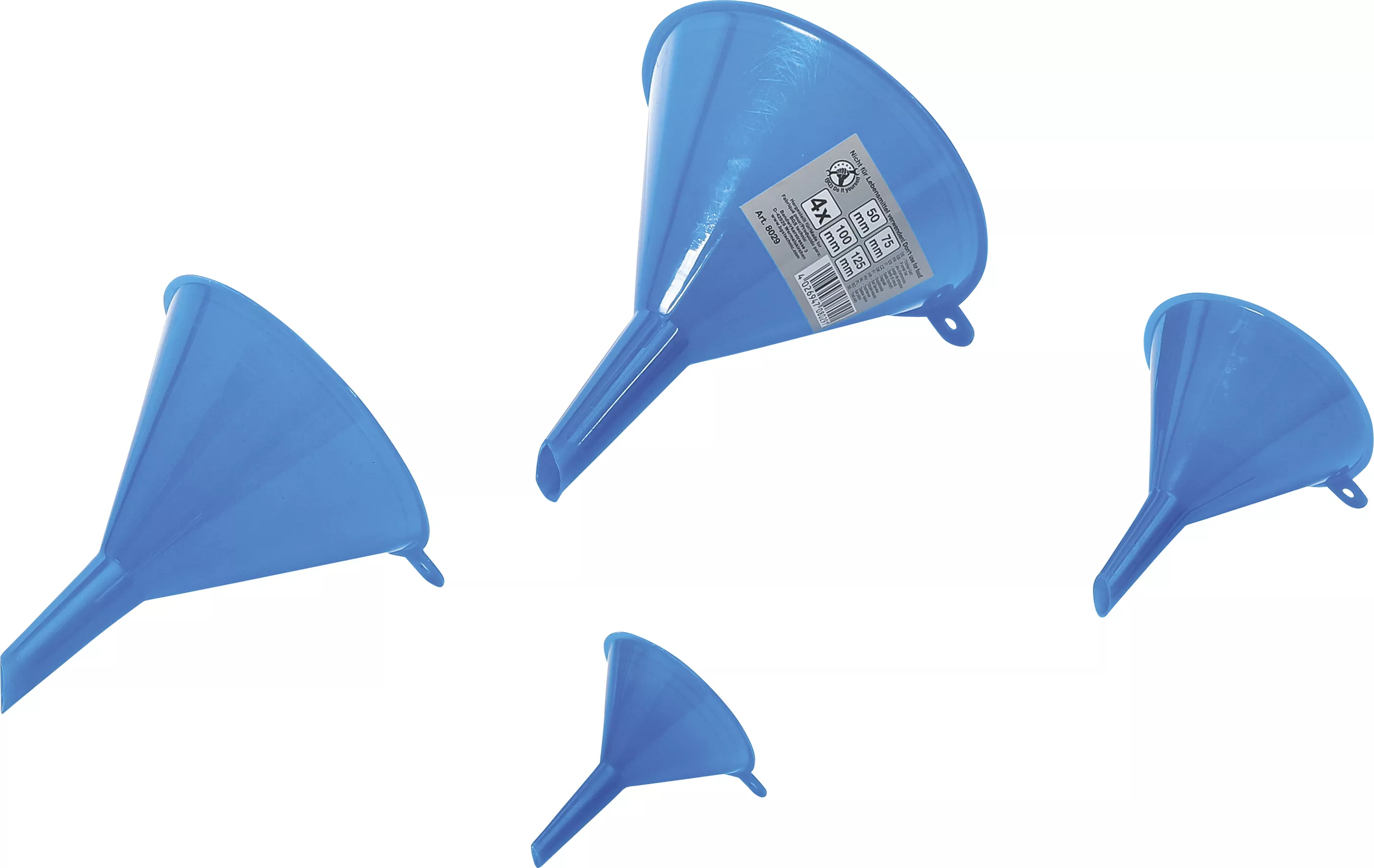 Tratt-sats | Ø 50 - 125 mm | 4 delar