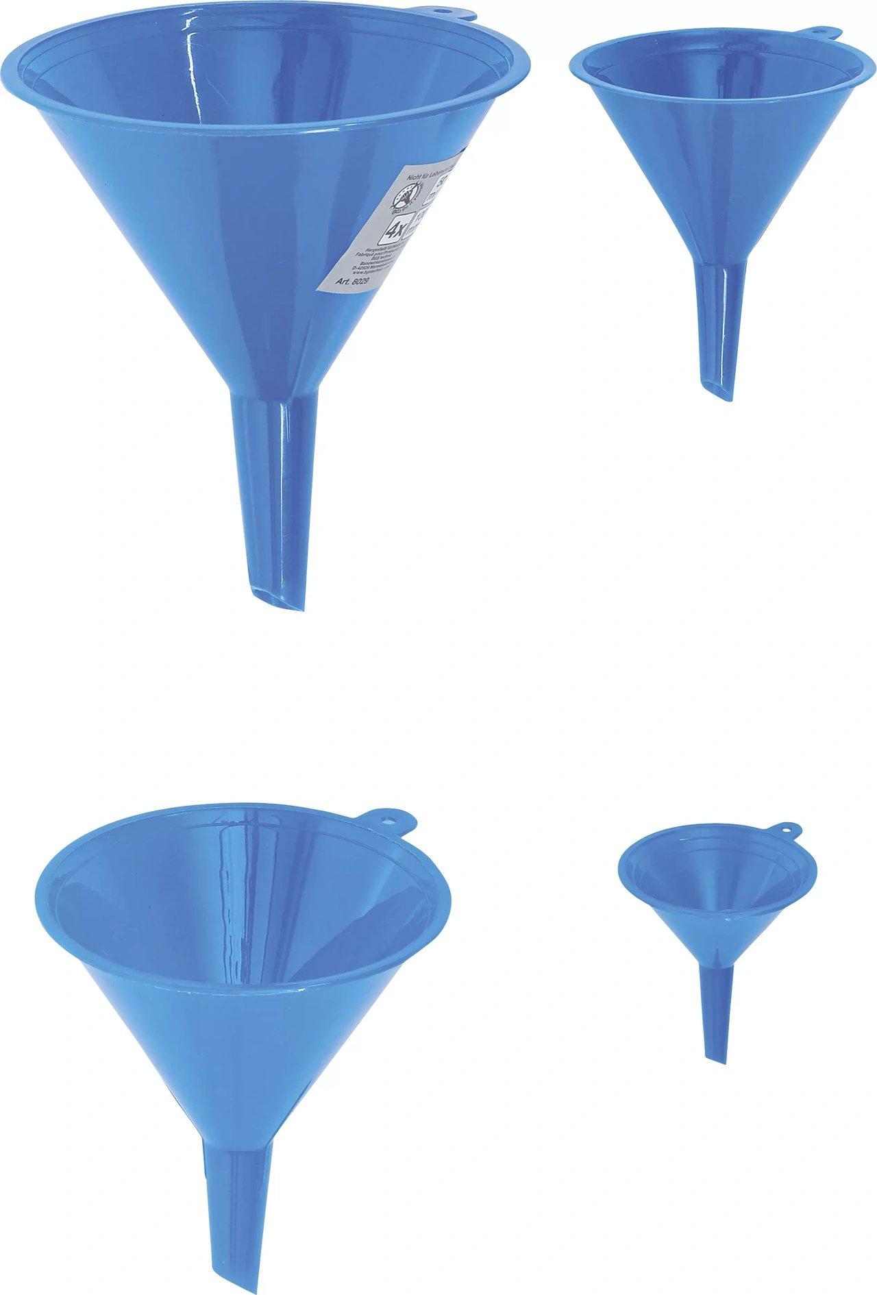 Tratt-sats | Ø 50 - 125 mm | 4 delar