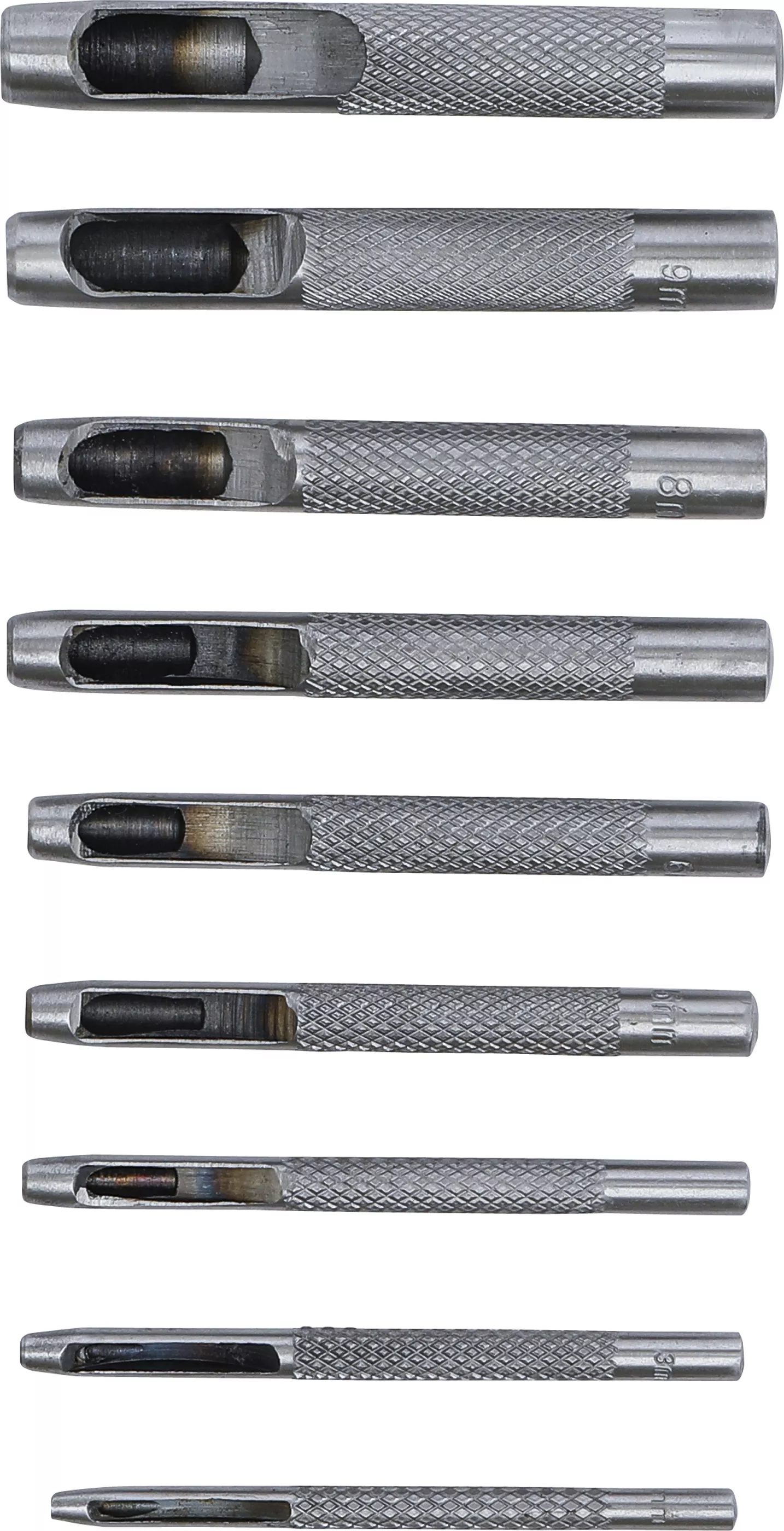 Håljärn-sats | 2,5 - 10 mm | 9 delar