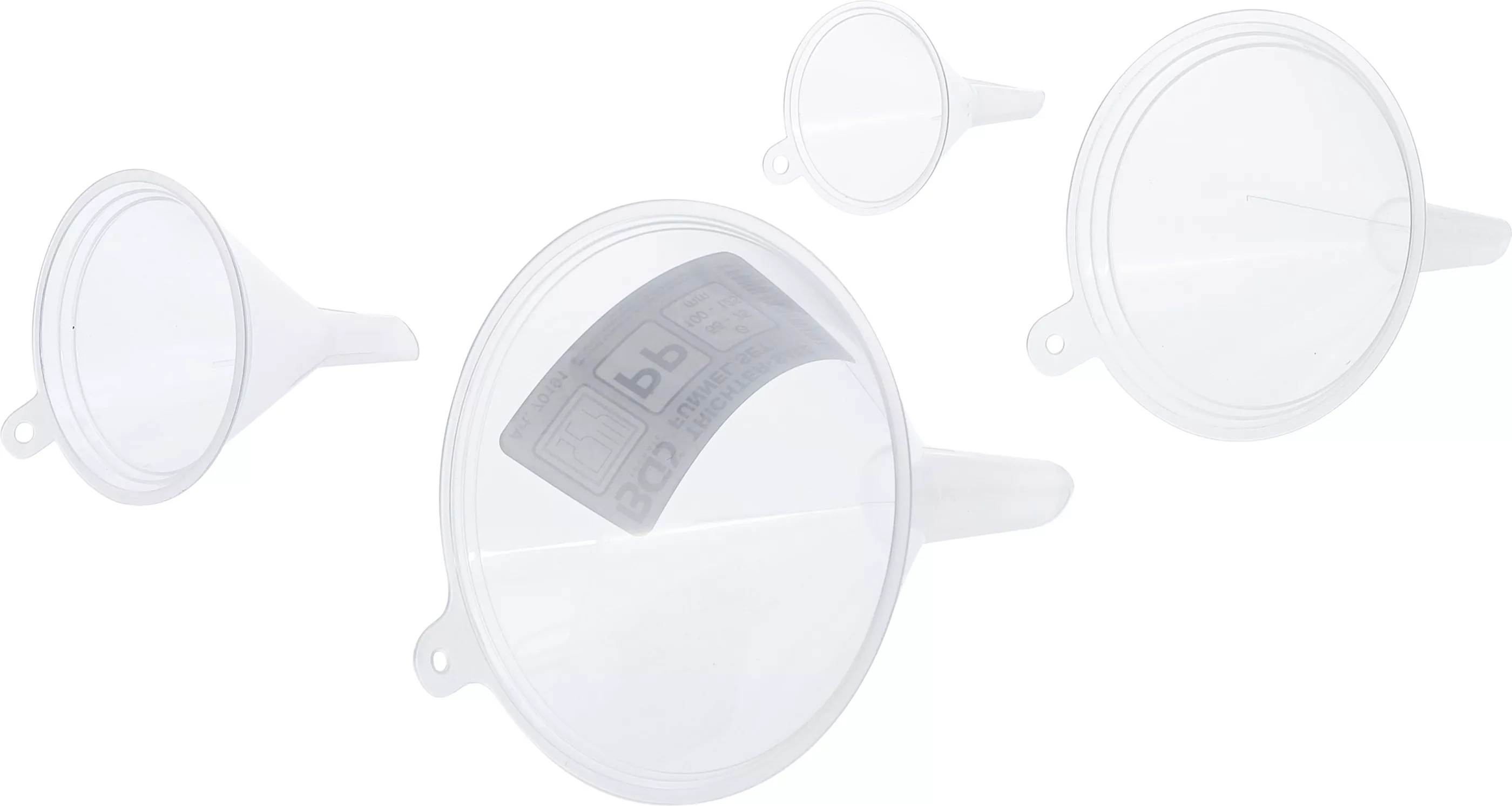 Tratt-sats | livsmedelsgodkänd | Ø 55 - 125 mm | 4 delar