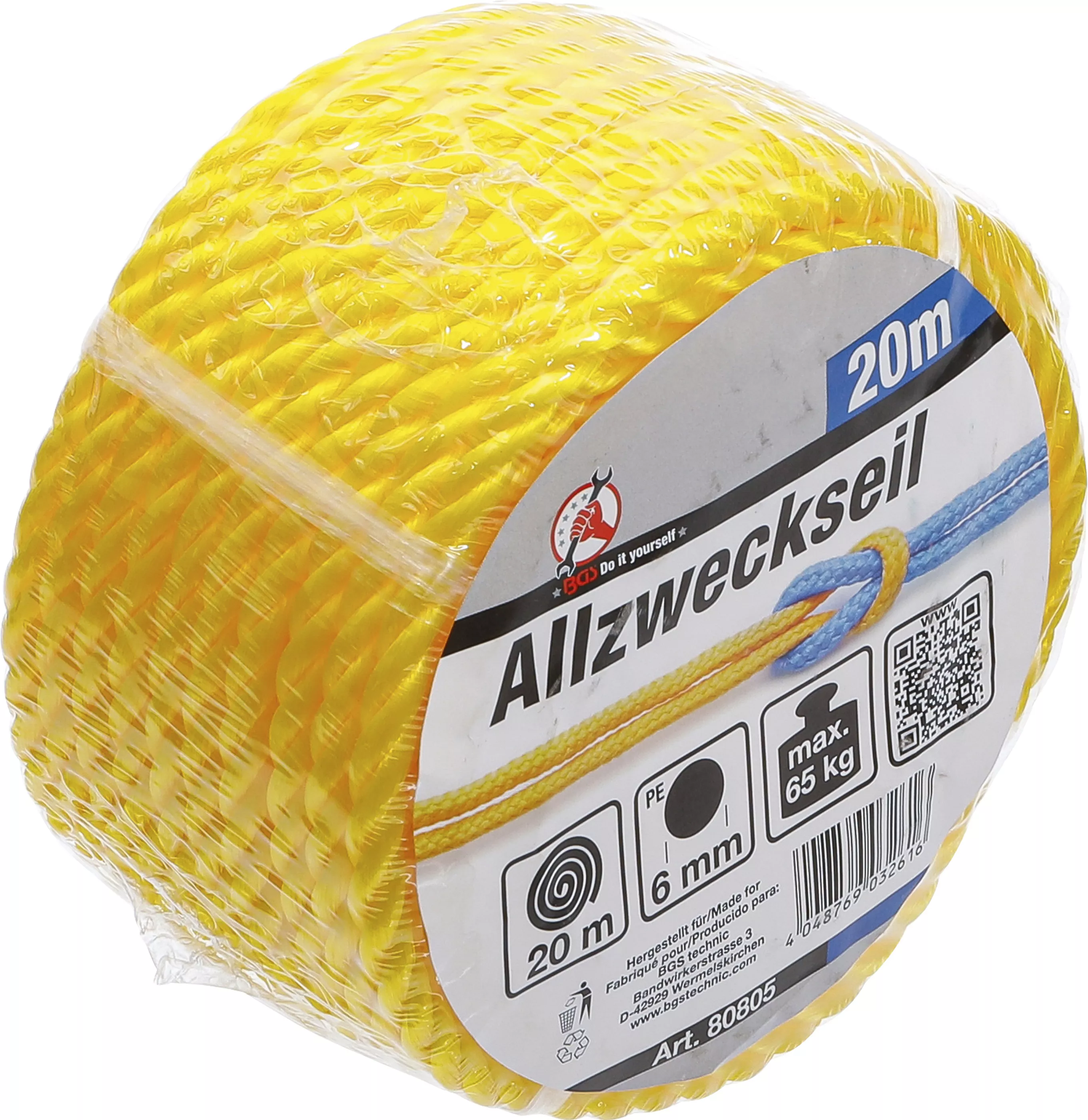 Plastlina / universallina | 6 mm x 20 m | gul