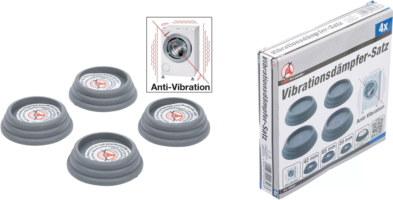 Vibrationsdämpare-sats | Ø 65 x 20 mm | 4 delar