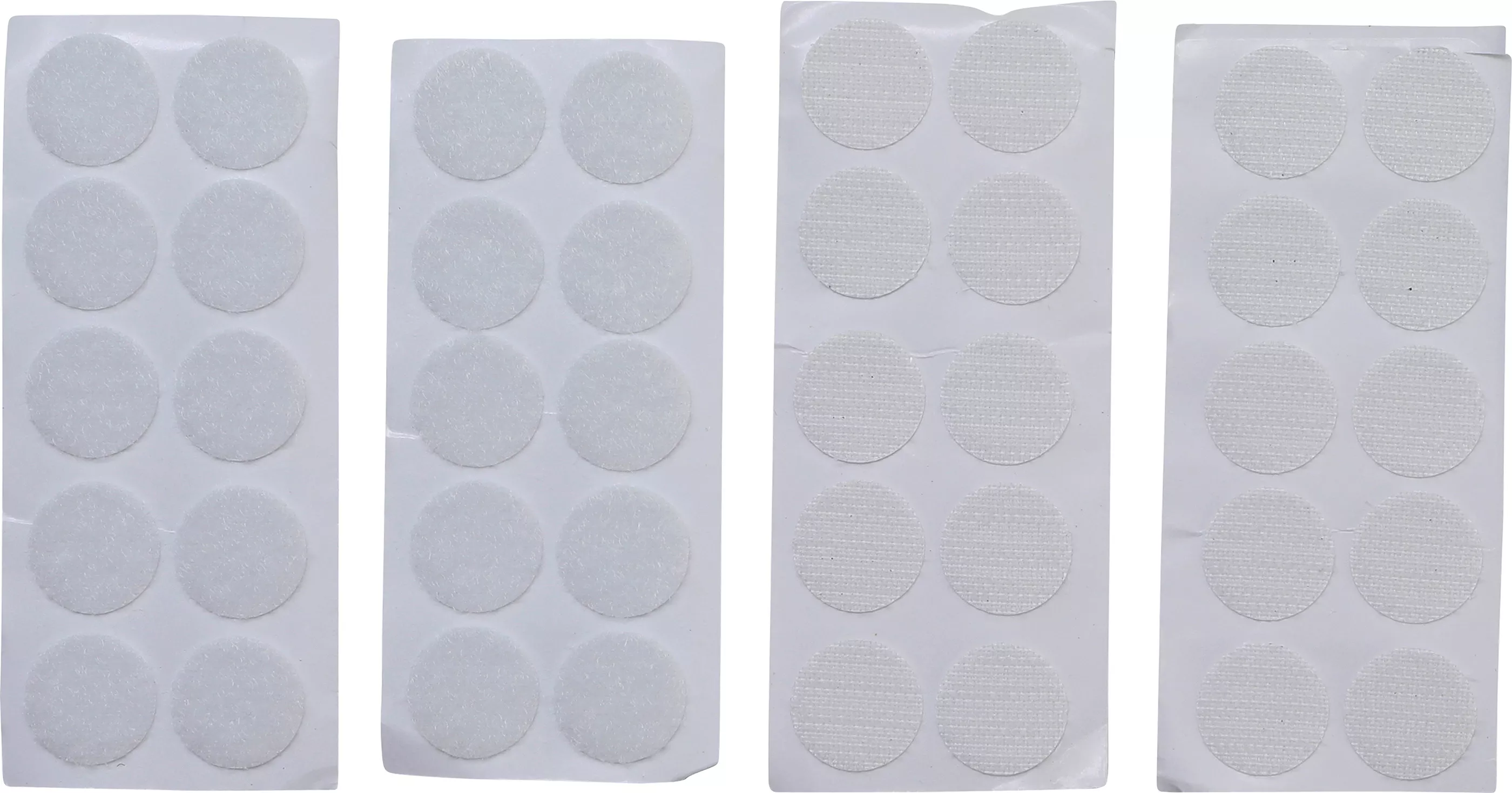 Kardborrepunkter | Självhäftande | vitt | 40 delar