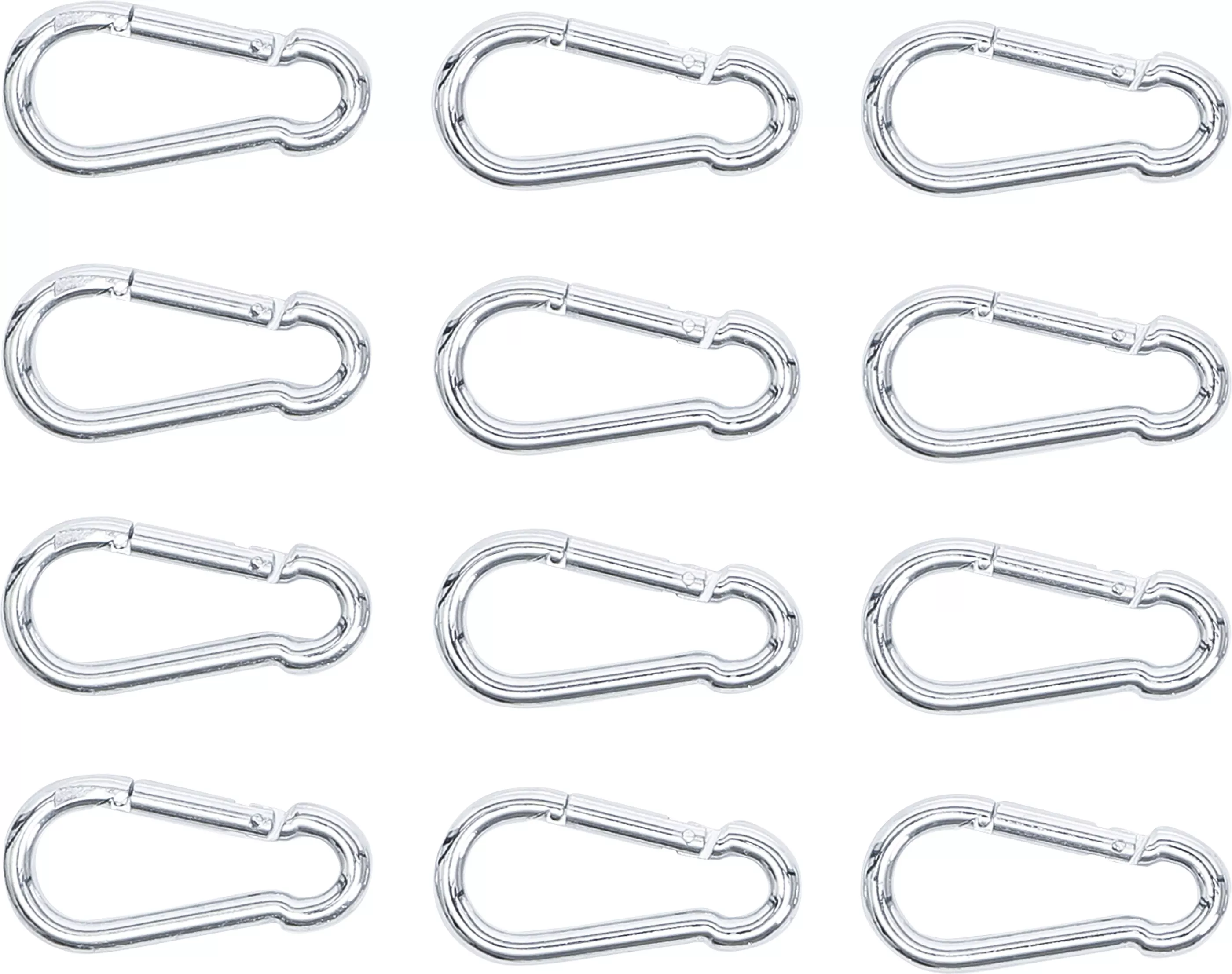 Karbinhake-sortiment | 5 x 50 mm | 12 delar