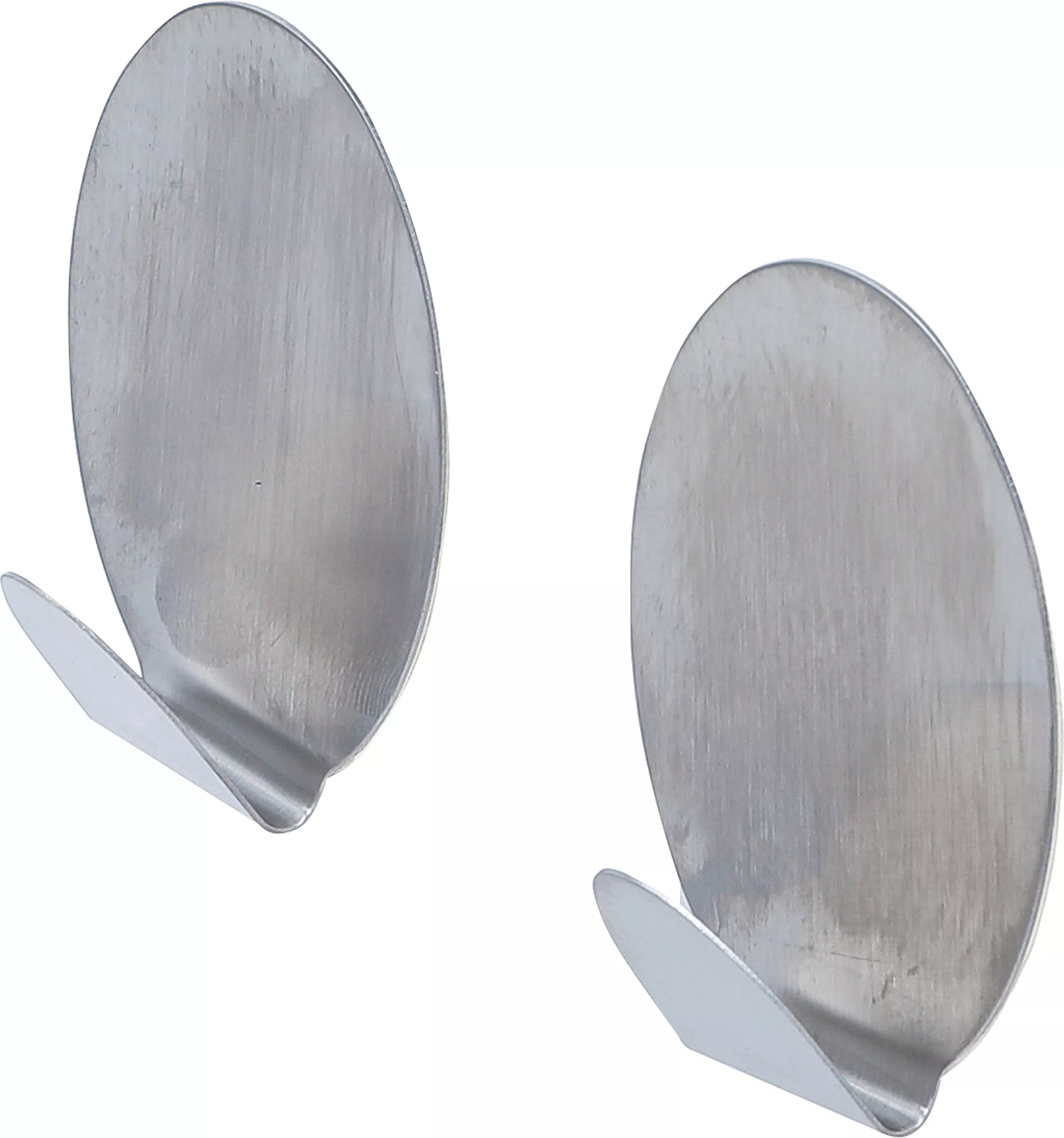 Rostfritt stål-klisterkrokar | 45 x 70 mm | 1,5 kg | 2 delar