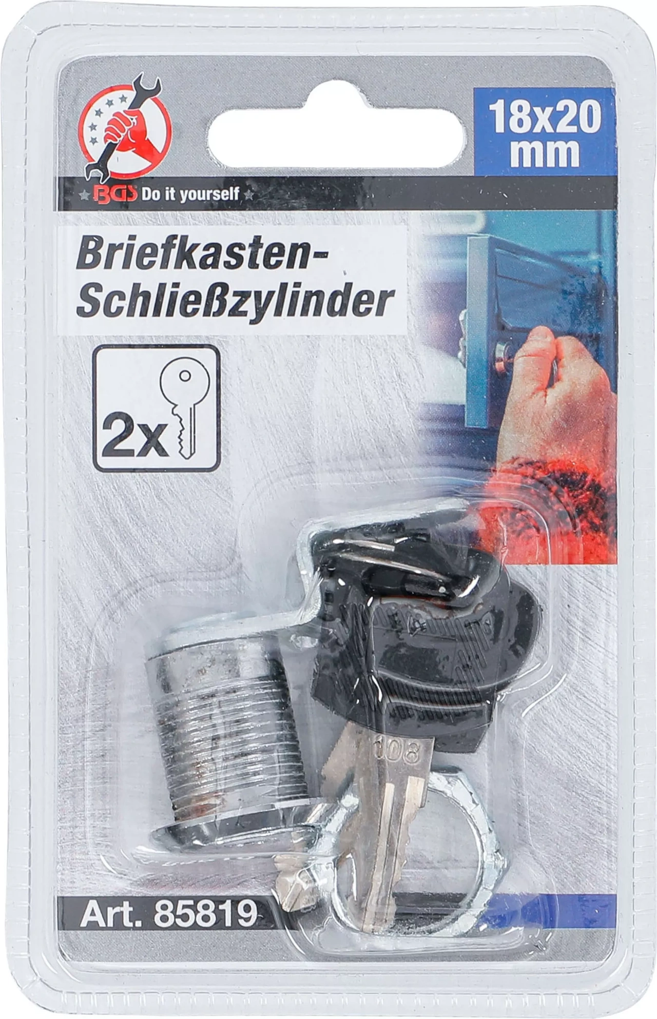 Postlåda-låscylinder | 18 x 20 mm