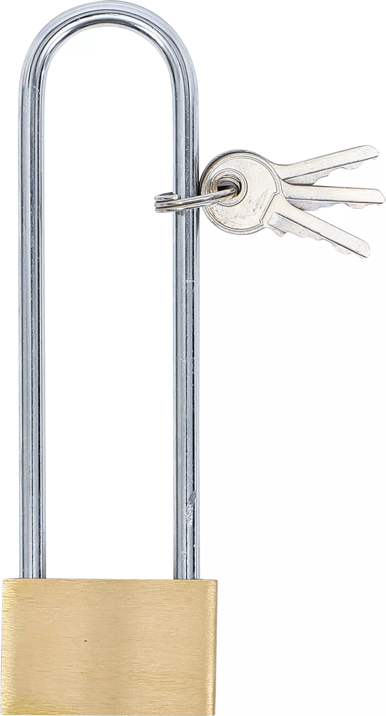 Mässing-Hänglås | Extra hög bygel | Ø 40 mm