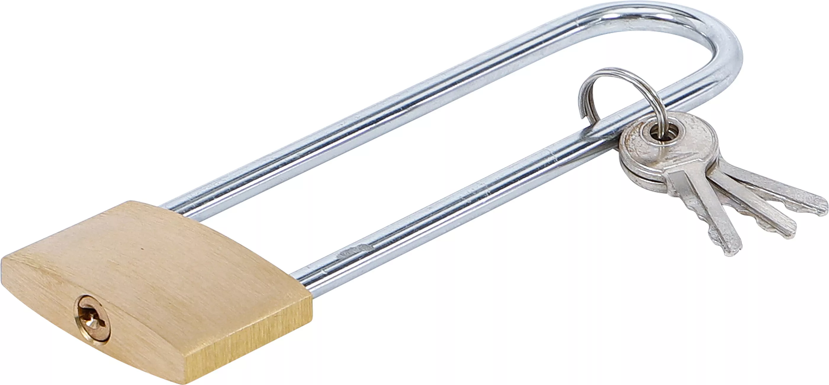 Mässing-Hänglås | Extra hög bygel | Ø 40 mm