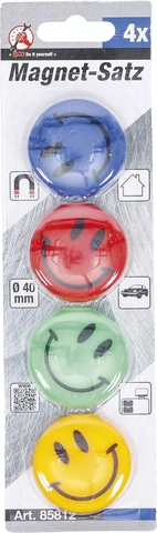 Magnet-sats | "Smile" | Ø 40 mm | 4 delar