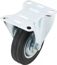 Fast hjul | SBR-bana | med skruvsockel | Ø 100 mm