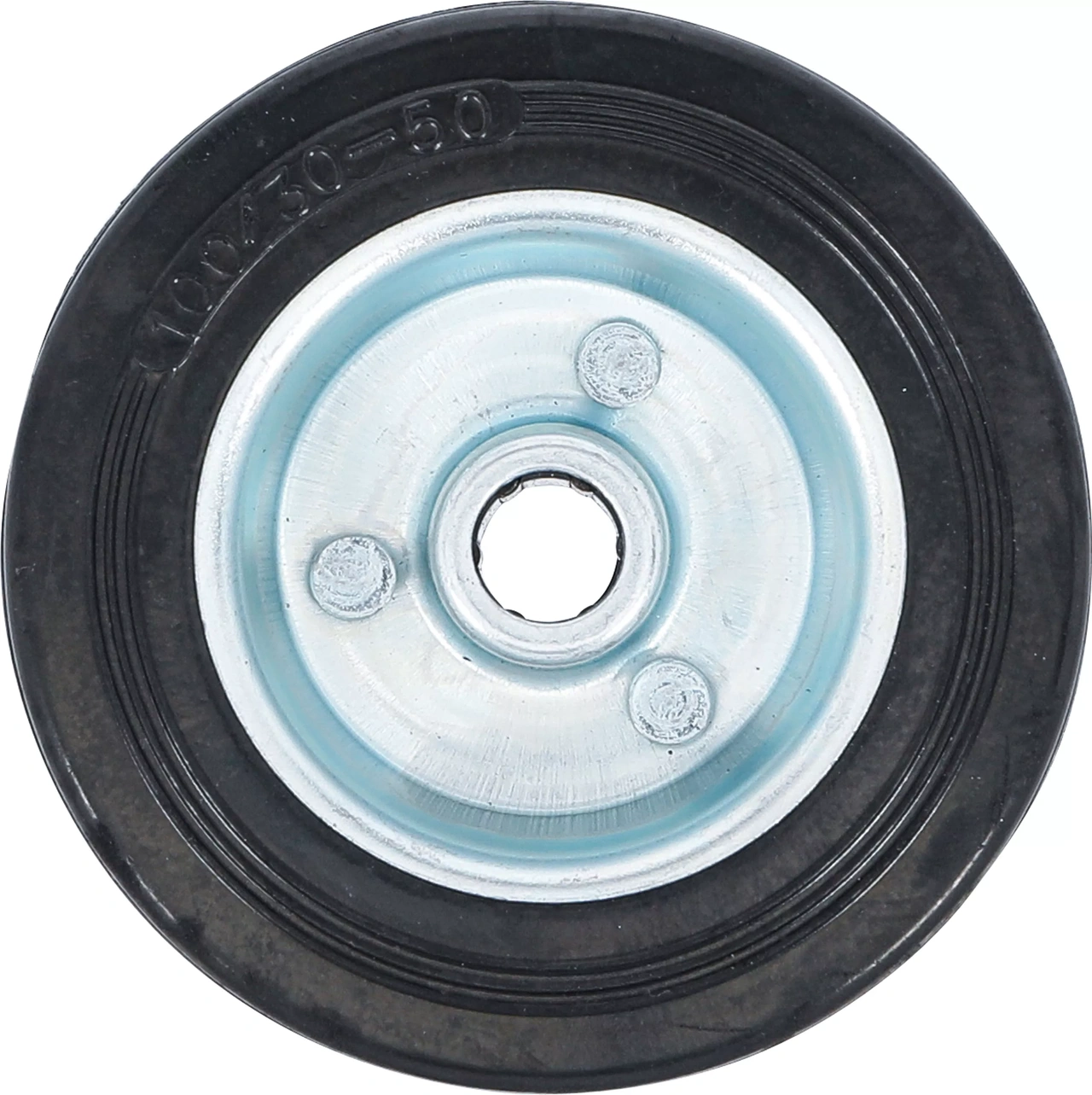 Massivgummi-hjul | Stålfälg | 100 mm