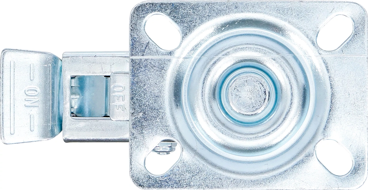 Länkhjul med broms | PVC-bana | med skruvsockel | Ø 75 mm