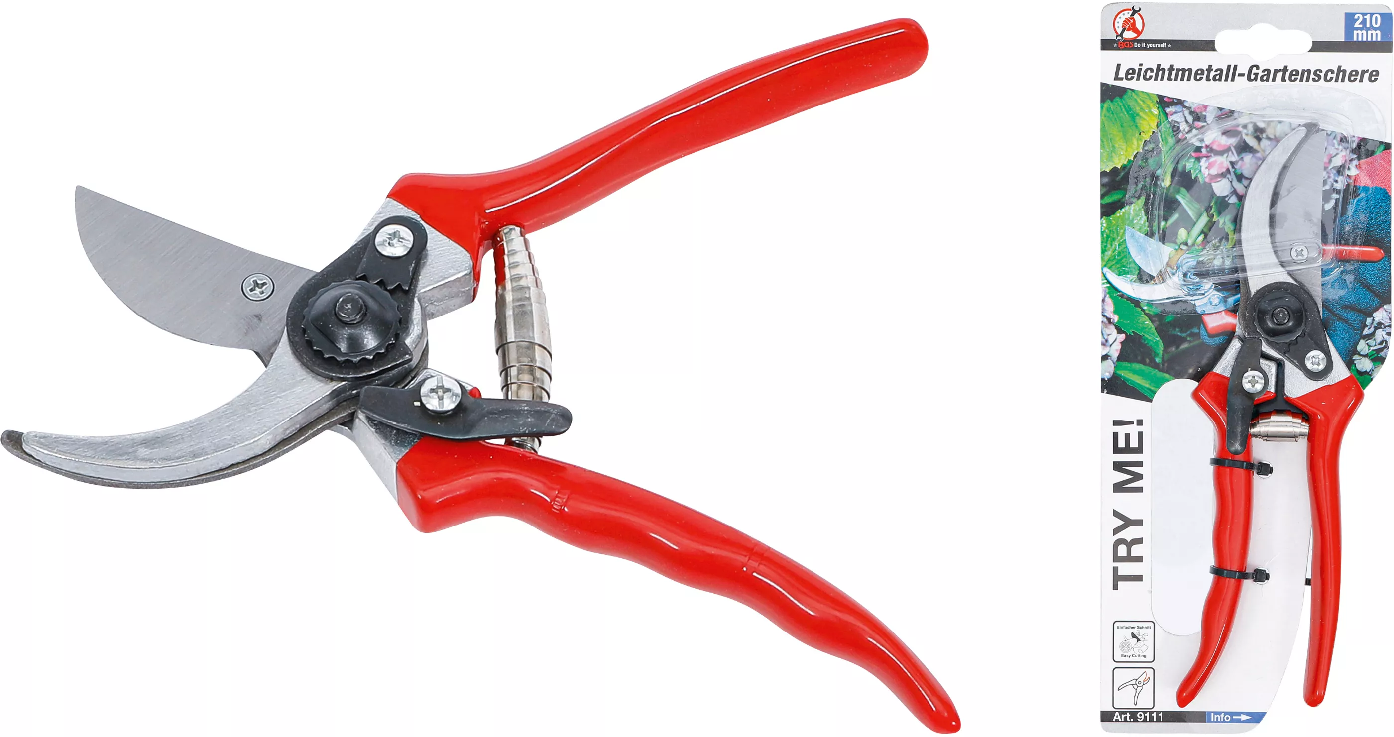 Lättmetall-Trädgårdssax | 210 mm