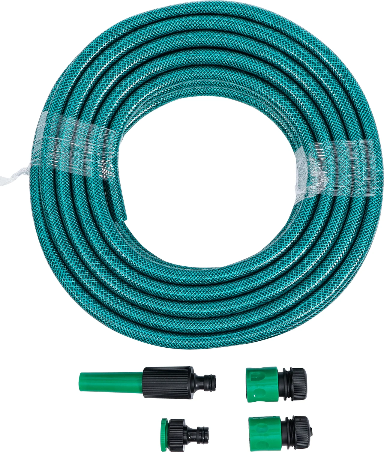 Trädgårdsslang | PVC | inkl. sprutmunstycke och stickkoppling | 1/2" | 15 m