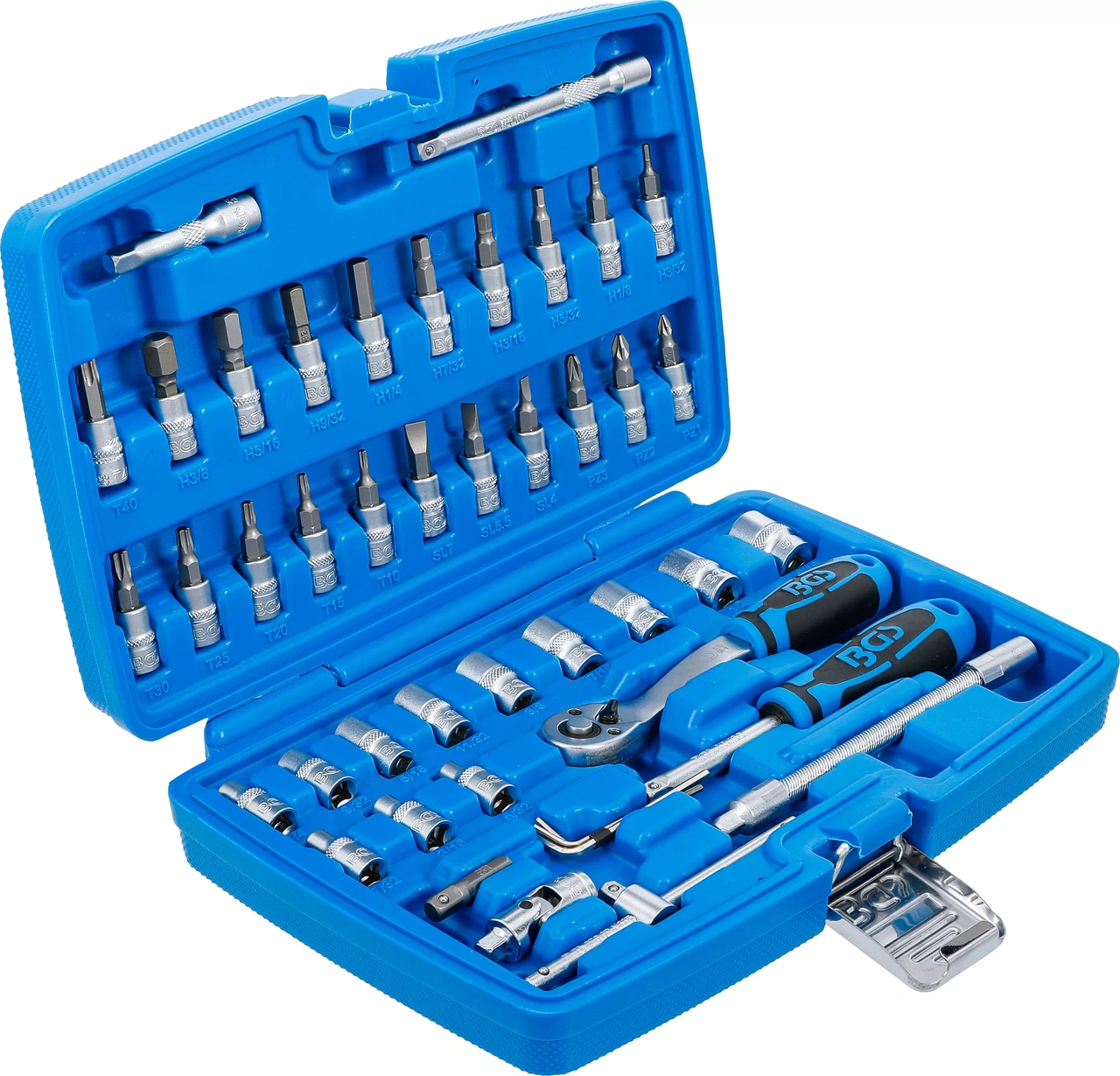 Hylsnyckelsats 1/4" Tum 46 delar