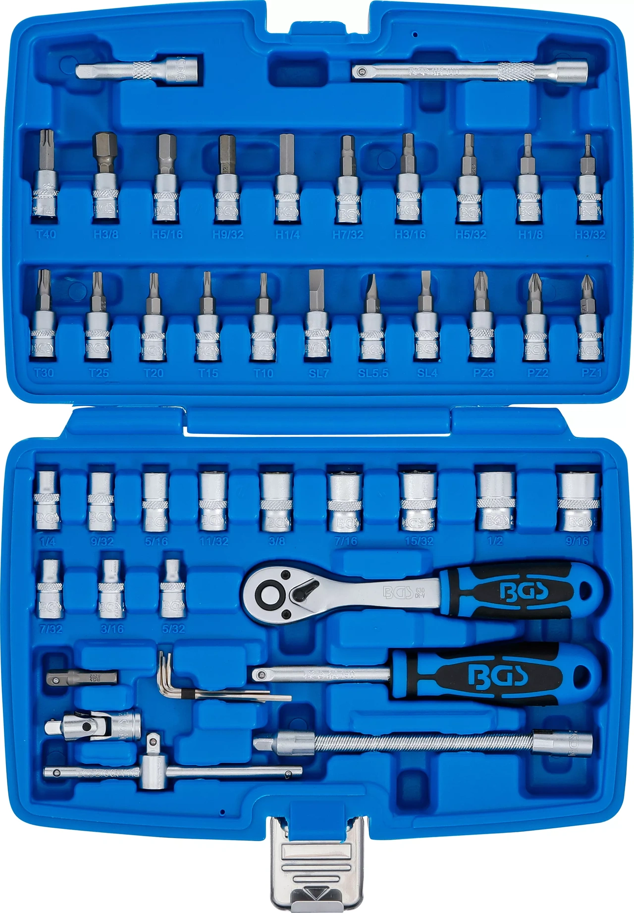 Hylsnyckelsats 1/4" Tum 46 delar