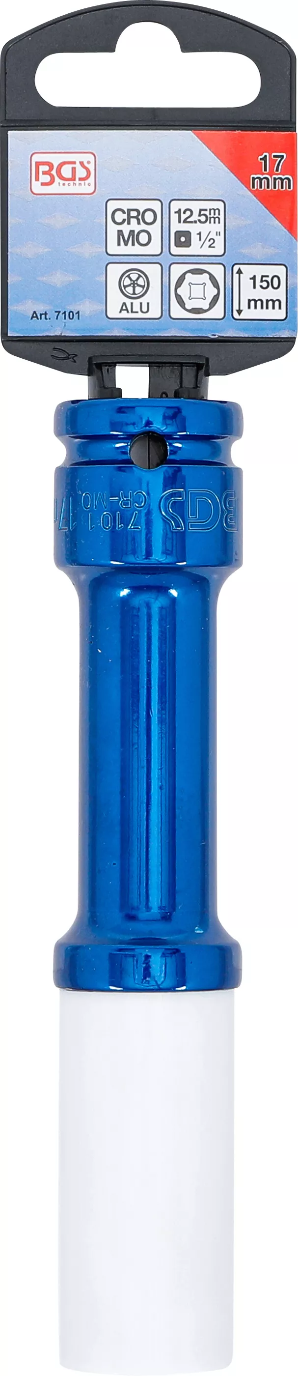 Hjulmutterhylsa Lång 1/2" 17mm