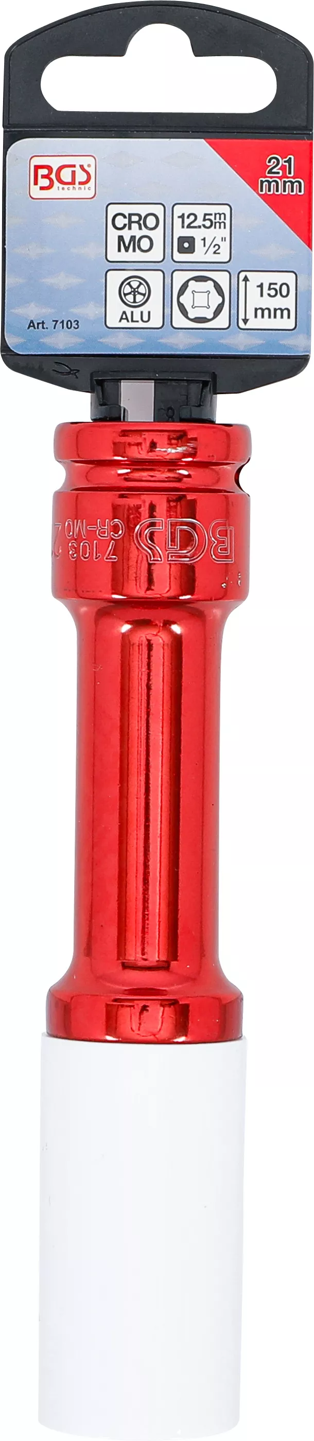 Hjulmutterhylsa Lång 1/2" 21mm