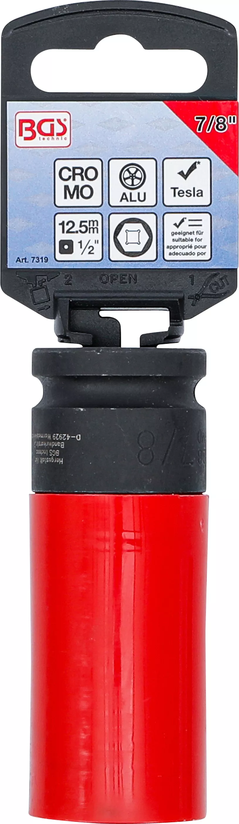 Hjulmutterhylsa 1/2" för Tesla 7/8"
