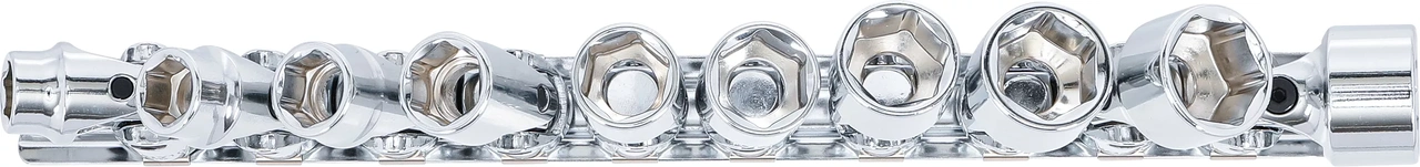 Hylssats 3/8" med led 10-delar 10-19mm  6-kant